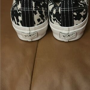 Vans Black and White Patterned Sneakers